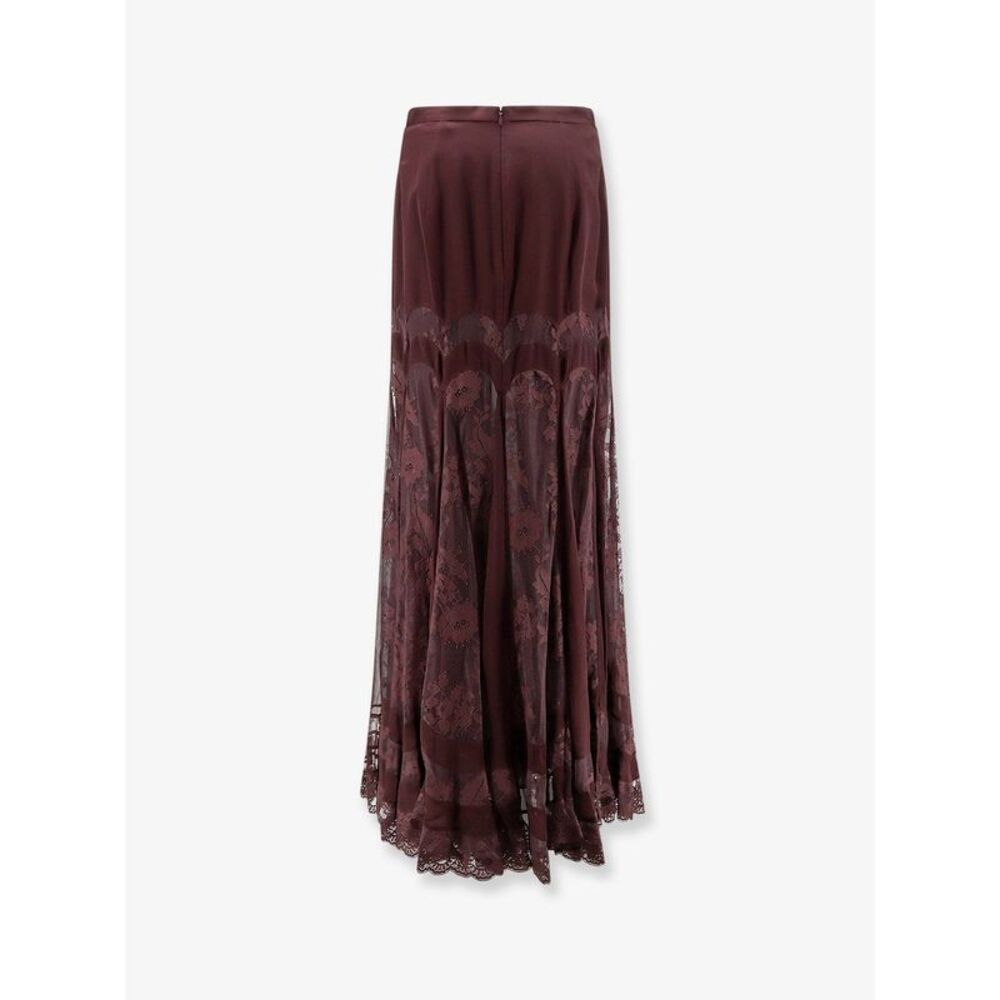Zimmermann Women Valiant Silk And Lace Blend Long Skirt - Picture 2 of 3